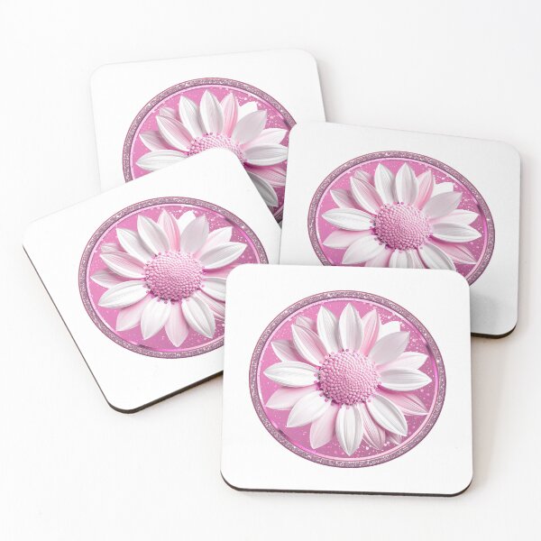 Item preview, Sweet Pink Dahlia Sparkle Glitter Floral Mandala designed and sold by MinimalAurashop.