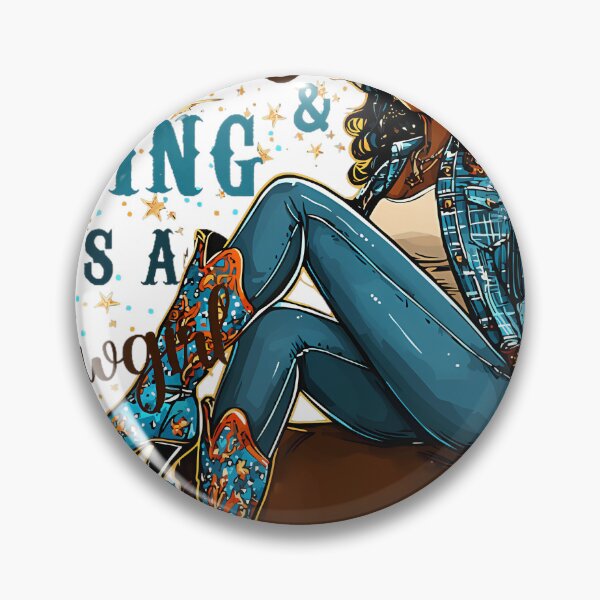 Item preview, Boots and Bling Cowgirl Black History Month designed and sold by RutheCraford.