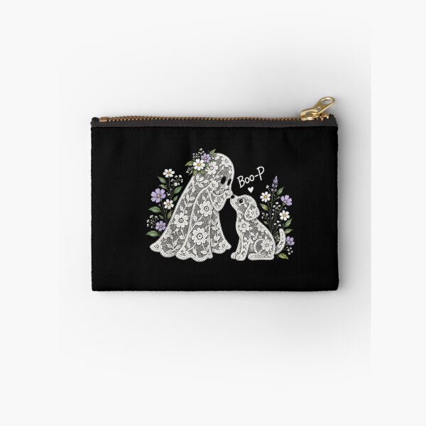 Item preview, Floral Lace Ghost Booping a Cute Dog  designed and sold by StanaLuis.