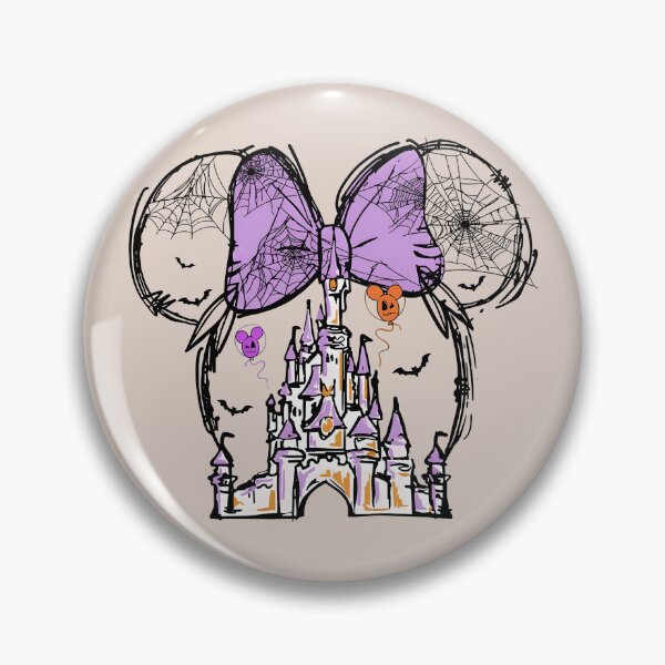 Item preview, Spooky Purple Halloween Castle Ghosts designed and sold by missrainartshop.