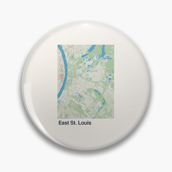 Item preview, East St. Louis Minimalistic Map Art designed and sold by MapsNerd.