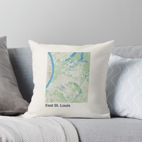 Item preview, East St. Louis Minimalistic Map Art designed and sold by MapsNerd.