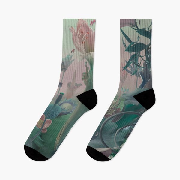 Item preview, Surrealistic Lily Head Woman In Botanical Garden designed and sold by Vizerskaya.