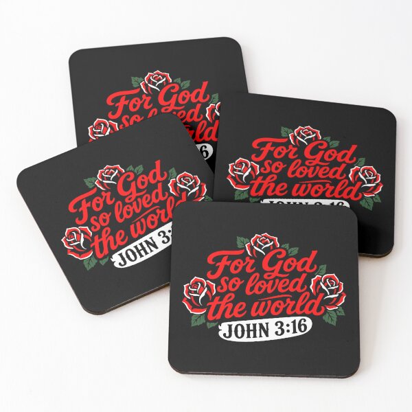 Item preview, John 3:16 For God So Loved The World designed and sold by plushism.