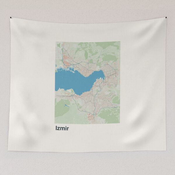 Item preview, Izmir Minimalistic Map Art designed and sold by MapsNerd.