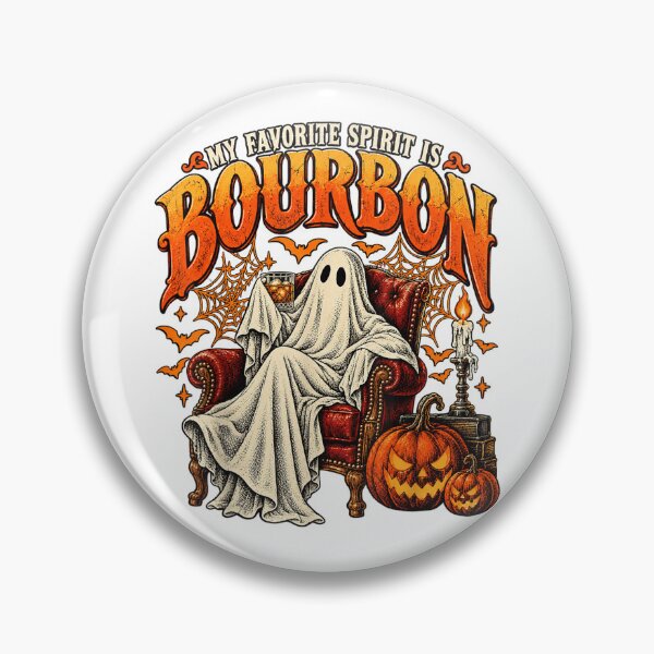 Item preview, My Favorite Spirit is Bourbon Funny Halloween Ghost designed and sold by Taniyah Gomes.