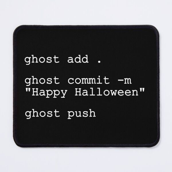 Item preview, Ghost commit programming joke for Halloween designed and sold by mariya-ivanova.