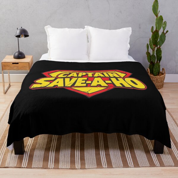 Item preview, Captain Save A Hoe Superman Style Logo Distressed White Red Yellow Superhero Parody Meme Apparel designed and sold by kosterbleack.