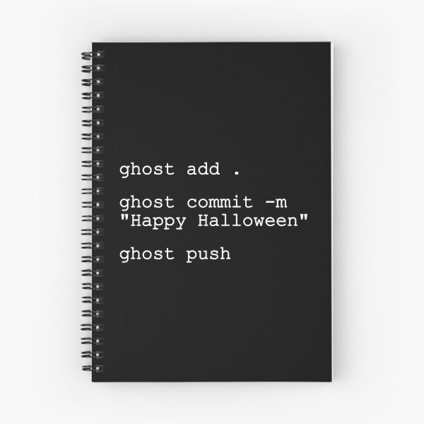 Item preview, Ghost commit programming joke for Halloween designed and sold by mariya-ivanova.