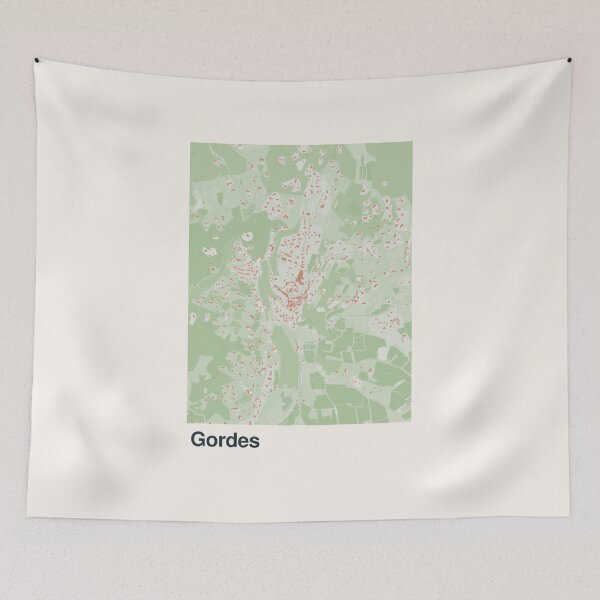 Item preview, Gordes Minimalistic Map Art designed and sold by MapsNerd.