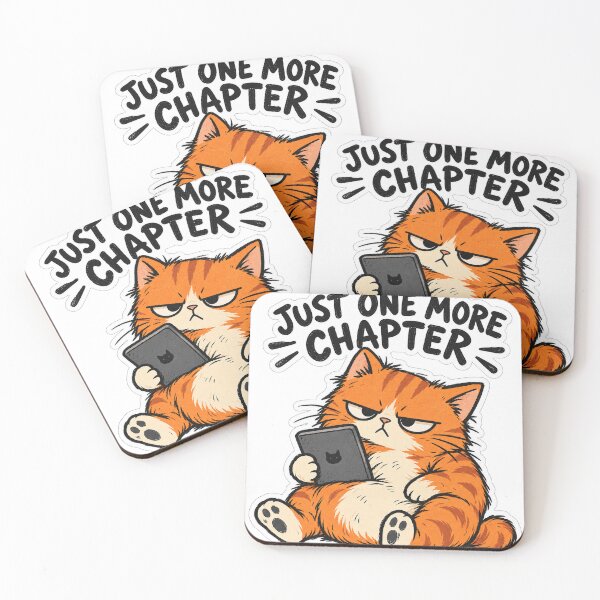 Item preview, Funny Grumpy Reading Cat – Book Lover Sticker designed and sold by The Silly Grumpy Society.