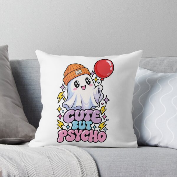 Item preview, Cute But Psycho Ghost Halloween Design designed and sold by CrazySzoopWorld.