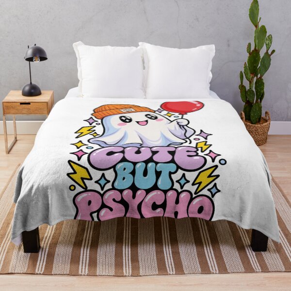 Item preview, Cute But Psycho Ghost Halloween Design designed and sold by CrazySzoopWorld.