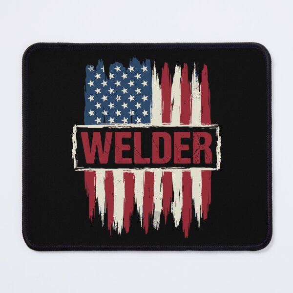 Item preview, Welder American Flag Patriot Tradesman designed and sold by SofiBlair.