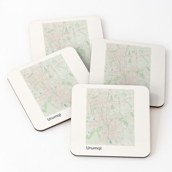 Item preview, Urumqi Minimalistic Map Art designed and sold by MapsNerd.