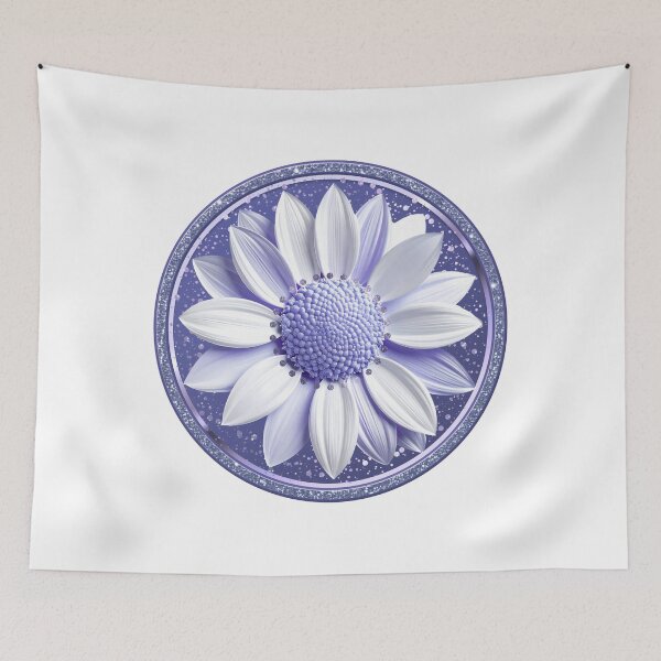 Item preview, Dreamy Purple Dahlia Glitter Sparkle Floral Art designed and sold by MinimalAurashop.