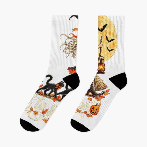Item preview, Off to Stir The Pot Witch Black Cat Halloween Spooky Shirt designed and sold by Taniyah Gomes.