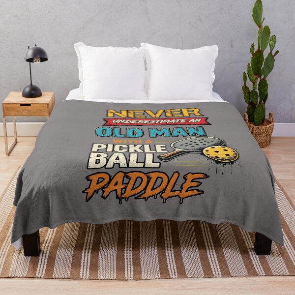 Item preview, Never Underestimate An Old Man Pickleball Paddle-1 designed and sold by KalpitBumb.