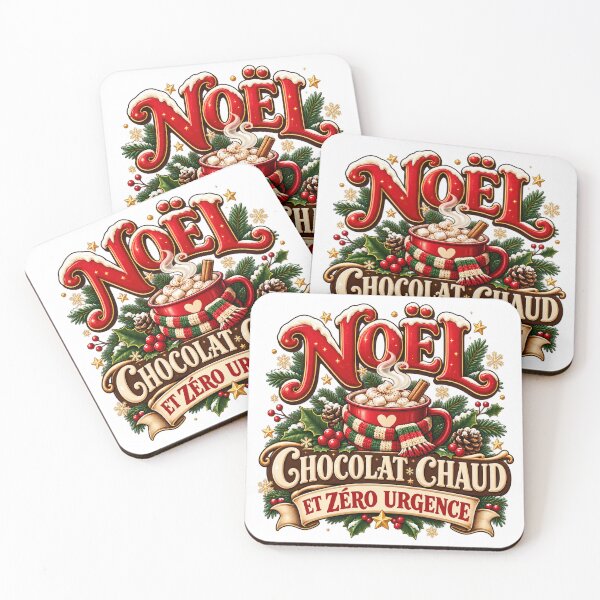 Item preview, Christmas Hot Chocolate and Zero Urgency – Cozy French Holiday Design designed and sold by Gino64.