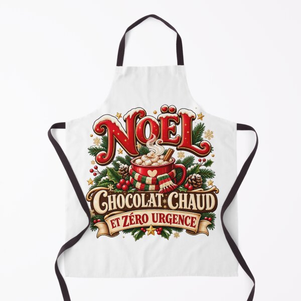 Item preview, Christmas Hot Chocolate and Zero Urgency – Cozy French Holiday Design designed and sold by Gino64.