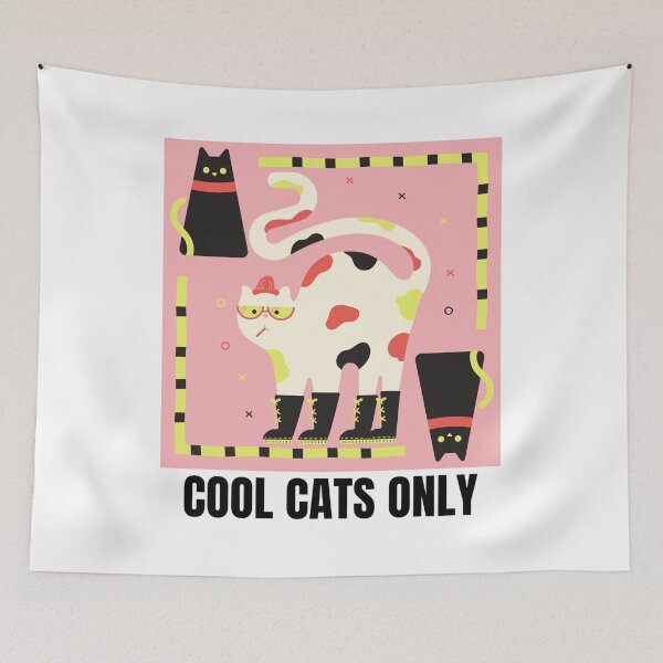 Item preview, Cool Cats Only - Funky Cats Illustration designed and sold by walbayzon.