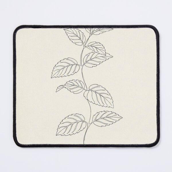 Item preview, Single Mint Sprig | Minimalist Continuous Line Herb Print designed and sold by Zaramodo.