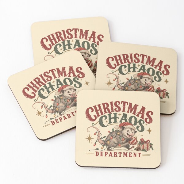 Item preview, Title Christmas Chaos Department – Funny Vintage Possum designed and sold by NookMerch97 .