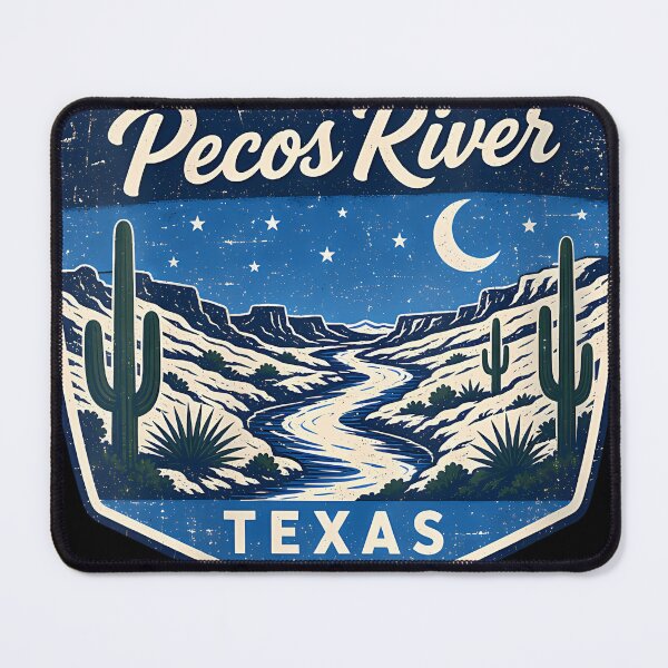 Item preview, Pecos River Texas Desert Cactus Night Sky designed and sold by RutheCraford.