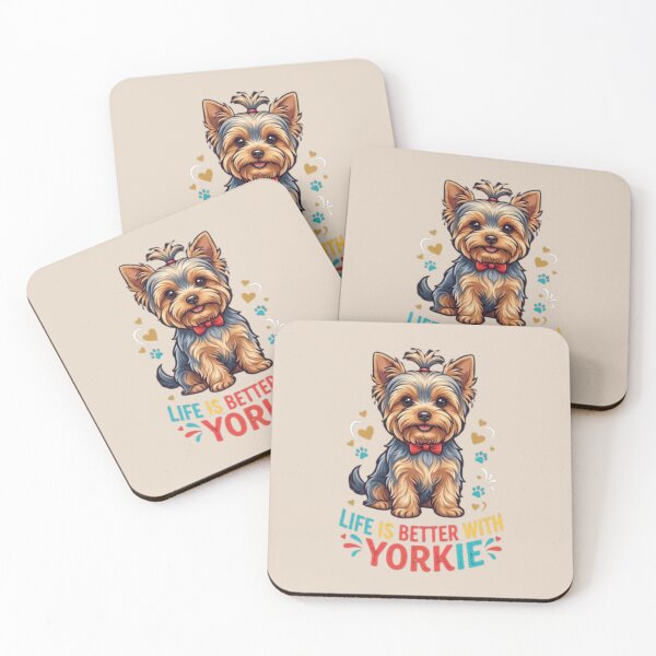 Item preview, Life Is Better With A Yorkie - Cute Yorkshire Terrier Dog Lover designed and sold by Yorkie Magic Studio .