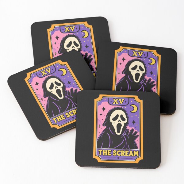 Item preview, Retro Halloween Horror Ghost Tarot Card Art designed and sold by HuserPiri.