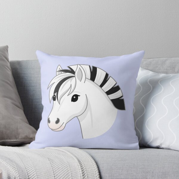 Aperçu de l'œuvre Portrait de cheval blanc du fjord créée et vendue par Krameri Creations.