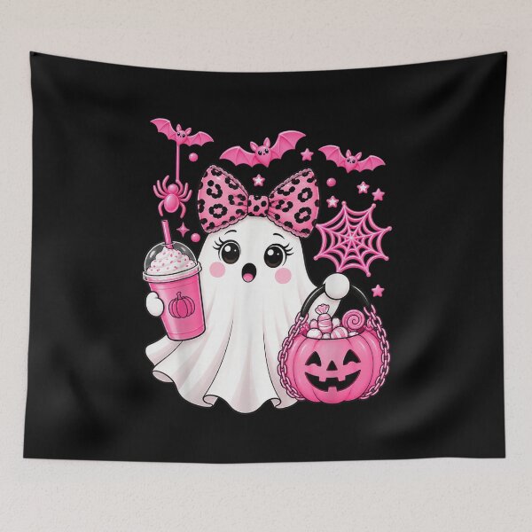 Item preview, Pink Halloween Ghost Pumpkin Spooky Women Girls designed and sold by Denenberg Jardel.