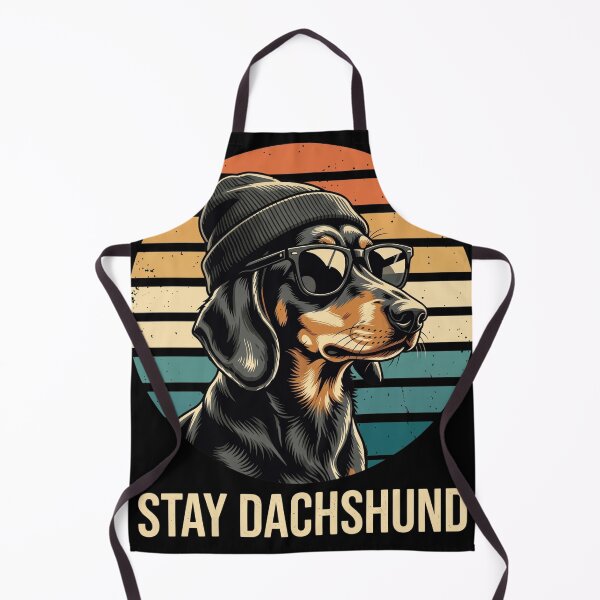 Item preview, Stay Dachshund - Retro Wiener Dog in Sunglasses designed and sold by Sardine-Food.