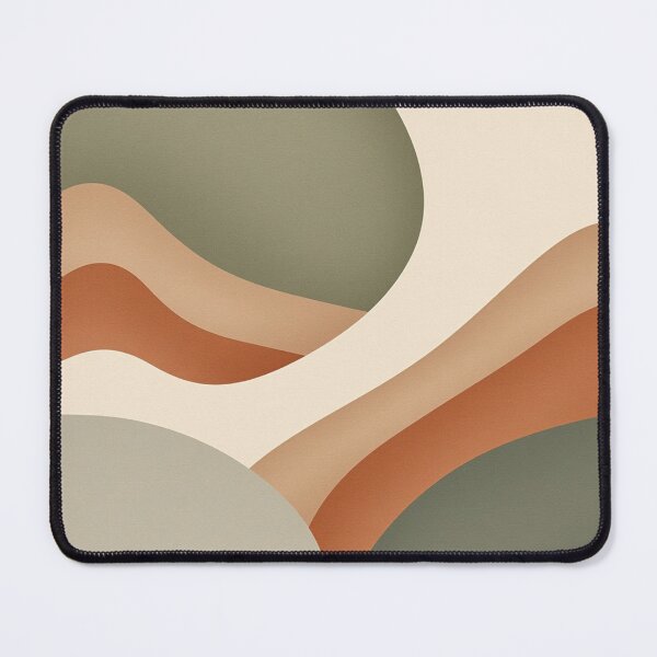 Item preview, Olive Leaf Ripple | Sage Terracotta Abstract Botanical Print designed and sold by Zaramodo.
