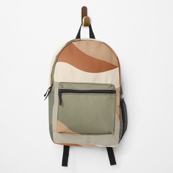 Item preview, Olive Leaf Ripple | Sage Terracotta Abstract Botanical Print designed and sold by Zaramodo.