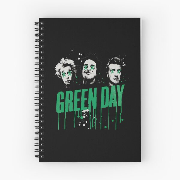 Item preview, Green Day Band Members Portrait Green Splatter designed and sold by EloanMerlet11.