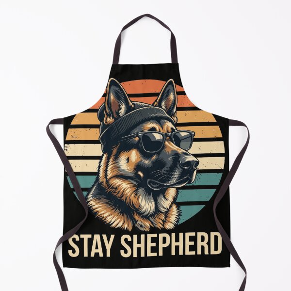 Item preview, Stay Shepherd - Retro German Shepherd in Sunglasses designed and sold by Sardine-Food.