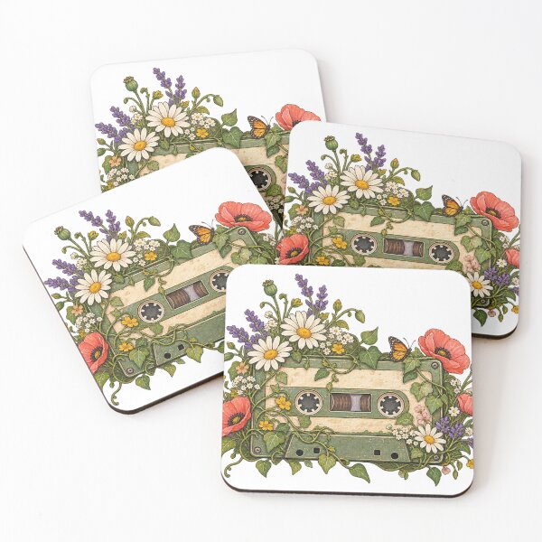 Item preview, Wildflower Cassette Tape Mixtape designed and sold by thetechnopath.