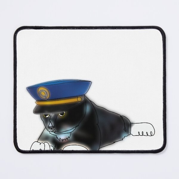 Item preview, Chester the polydactyl cat in police hat - animalzinhats designed and sold by Ashley’sAnimalz.