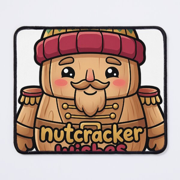 Item preview, Cute Christmas Nutcracker Soldier in a Knitted Bobble Hat - Nutcracker Wishes designed and sold by pumsquare.