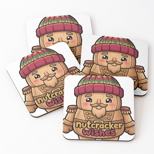 Item preview, Cute Christmas Nutcracker Soldier in a Knitted Bobble Hat - Nutcracker Wishes designed and sold by pumsquare.