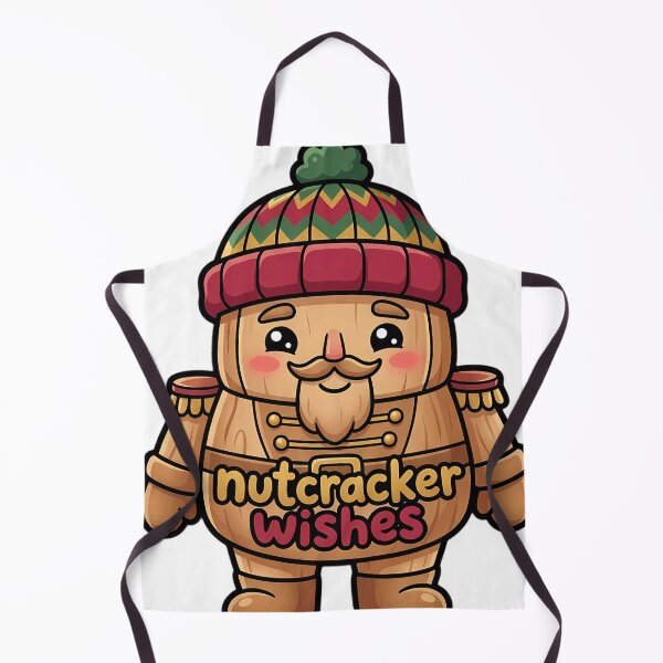 Item preview, Cute Christmas Nutcracker Soldier in a Knitted Bobble Hat - Nutcracker Wishes designed and sold by pumsquare.