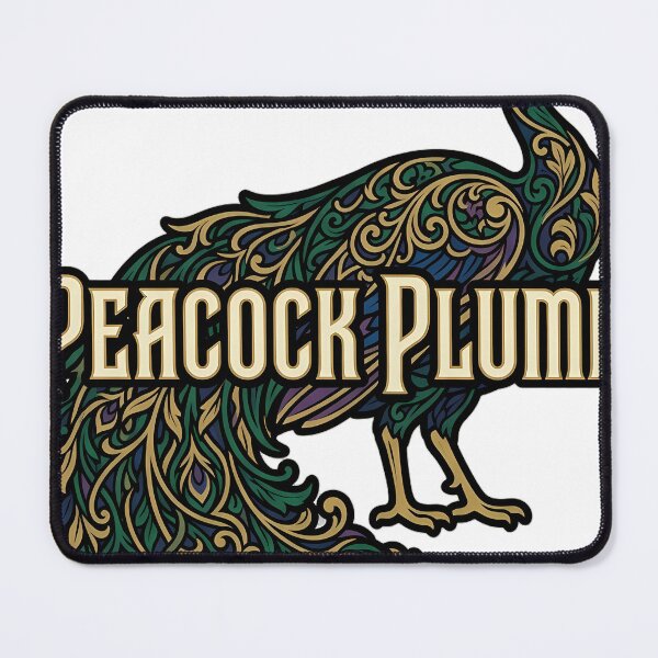 Item preview, Art Nouveau Peacock Plume - Gothic Botanical Emblem designed and sold by IllumeInk.
