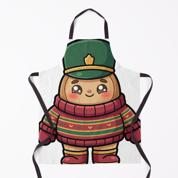 Item preview, Cute Christmas Nutcracker Guard in a Knitted Sweater designed and sold by pumsquare.