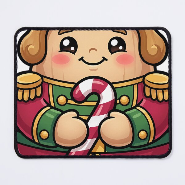 Item preview, Cute Christmas Nutcracker Prince with a Striped Candy Cane designed and sold by pumsquare.
