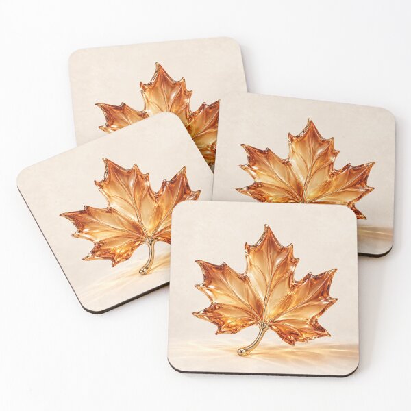 Item preview, Golden Autumn Maple Leaf Botanical Art designed and sold by dreamybyana.