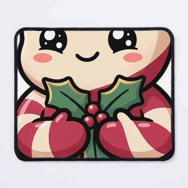 Item preview, Cute Christmas Candy Cane Kid with a Holly Sprig designed and sold by pumsquare.