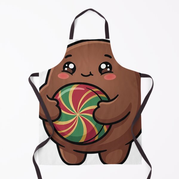 Item preview, Cute Christmas Chocolate Truffle Kid with a Peppermint Candy designed and sold by pumsquare.