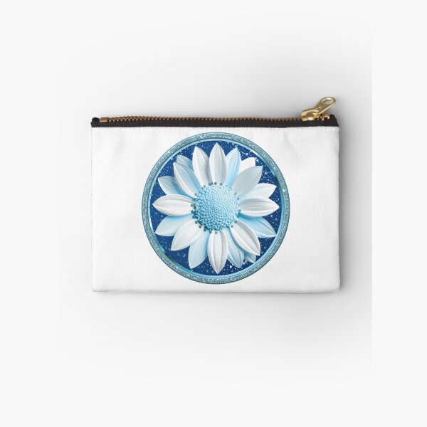 Item preview, Ocean Blue Dahlia Sparkle Glitter Floral Mandala designed and sold by MinimalAurashop.