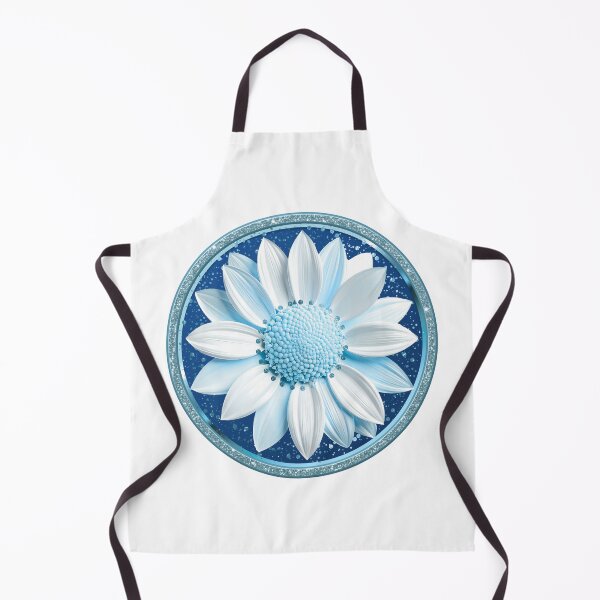 Item preview, Ocean Blue Dahlia Sparkle Glitter Floral Mandala designed and sold by MinimalAurashop.
